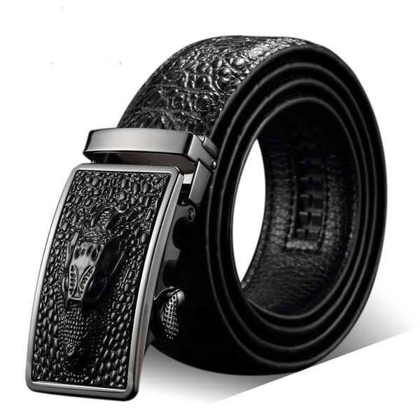 new men's belt wide belt black alligator ceinture homme brands men's leather gold automatic buckle wholesale, Black;brown
new men's belt wide belt black alligator ceinture homme brands men's leather gold automatic buckle wholesale, Black;brown