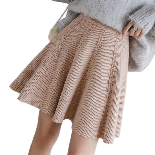 autumn winter sweater skirt a line skirt umbrella female high waist knit bottom, Black
autumn winter sweater skirt a line skirt umbrella female high waist knit bottom, Black