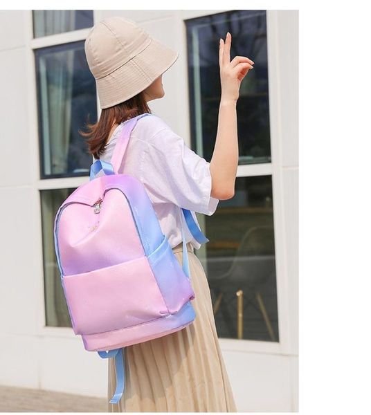 2020 new backpack women's contrast color light fashion trend casual backpack ladies
2020 new backpack women's contrast color light fashion trend casual backpack ladies