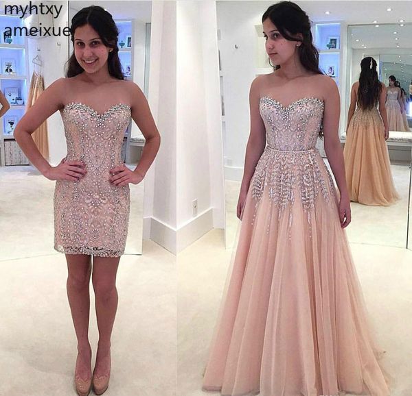 new pink two pieces detachable evening dresses 2019 new arrival wear formal party prom custom event gowns plus size, White;black
new pink two pieces detachable evening dresses 2019 new arrival wear formal party prom custom event gowns plus size, White;black