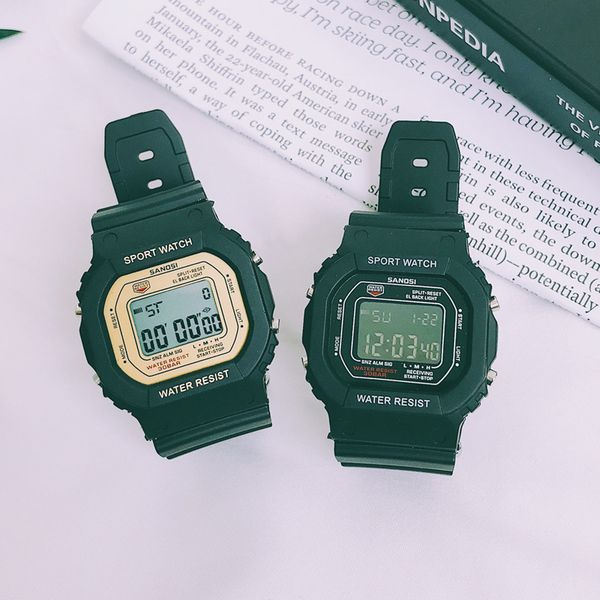 black technology watch for male students korean edition creative digital night light electronic watch for female couples, Slivery;brown
black technology watch for male students korean edition creative digital night light electronic watch for female couples, Slivery;brown