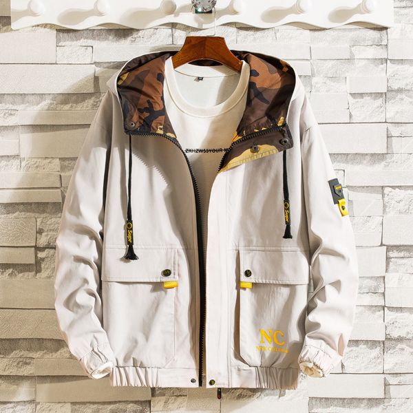 autumn new tooling jacket men fashion solid color casual multi-pocket hooded jacket man streetwear hip-hop loose bomber, Black;brown
autumn new tooling jacket men fashion solid color casual multi-pocket hooded jacket man streetwear hip-hop loose bomber, Black;brown