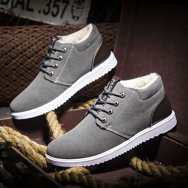 2018 new winter cotton shoes men's casual thickened keep warm students shoes, Black
2018 new winter cotton shoes men's casual thickened keep warm students shoes, Black