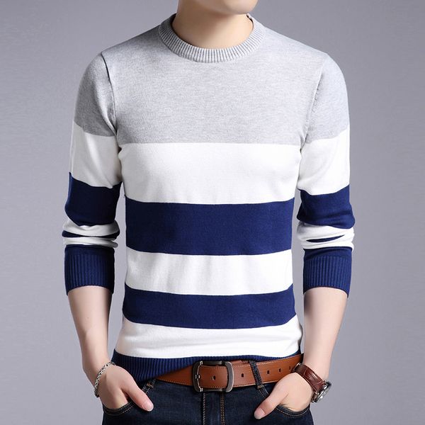 male autumn winter striped warm sweater men o-neck long sleeve knitted sweaters 1198, White;black
male autumn winter striped warm sweater men o-neck long sleeve knitted sweaters 1198, White;black