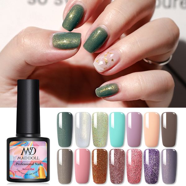 1 bottle mad doll gel polish 14 color uv gel polish shimmering particles uv bling sequins soak off manicure nail, Silver;gold
1 bottle mad doll gel polish 14 color uv gel polish shimmering particles uv bling sequins soak off manicure nail, Silver;gold