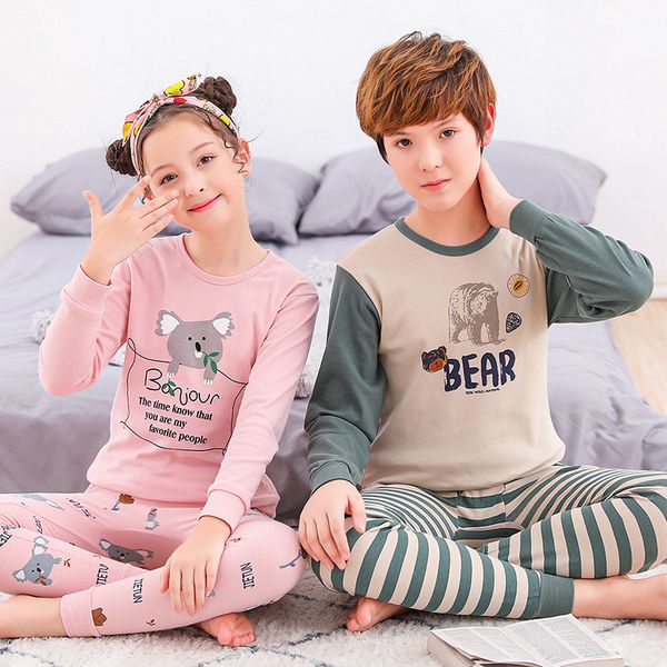 new teens clothes kids clothing set big boy girl pajamas sets girls boys cotton sleepwear full sleeve pyjamas kids home clothes y200114, Blue;red
new teens clothes kids clothing set big boy girl pajamas sets girls boys cotton sleepwear full sleeve pyjamas kids home clothes y200114, Blue;red