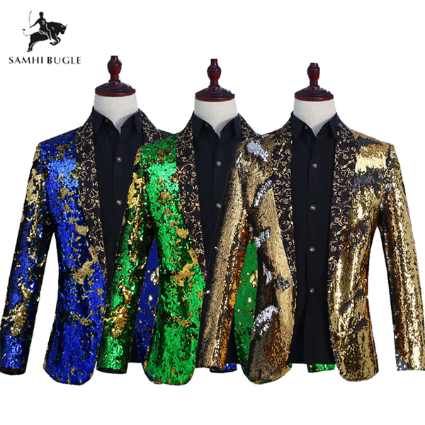 samhi горн мода фиолетовый красочные бархат блестки блейзер masculino slim fit мужчины пиджак сценический костюм певца блестящие блейзеры, White;black
samhi горн мода фиолетовый красочные бархат блестки блейзер masculino slim fit мужчины пиджак сценический костюм певца блестящие блейзеры, White;black