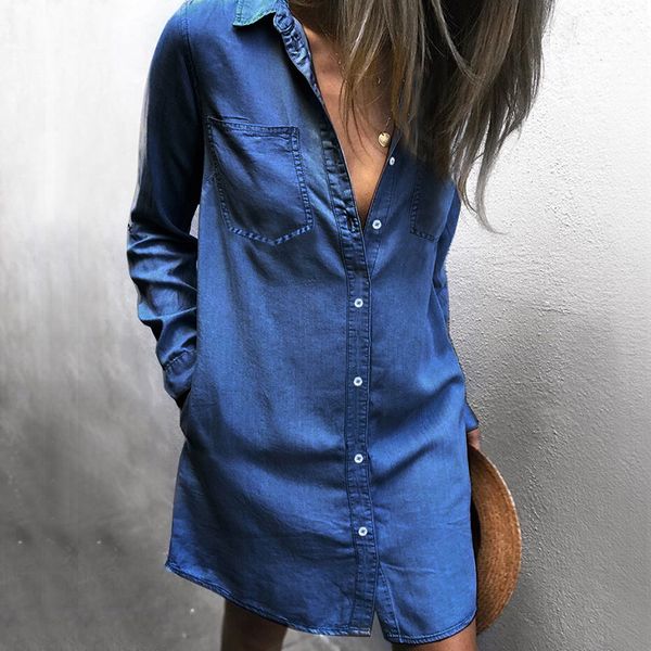 women denim blue shirt dress spring autumn single breasted long sleeved vestidoes casual dresses, Black;gray
women denim blue shirt dress spring autumn single breasted long sleeved vestidoes casual dresses, Black;gray