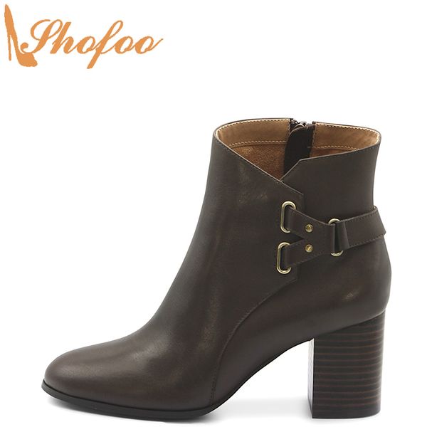chocolate ankle boots high chunky heels woman round toe booties zipper large size 14 16 ladies fashion mature shoes shofoo, Black
chocolate ankle boots high chunky heels woman round toe booties zipper large size 14 16 ladies fashion mature shoes shofoo, Black