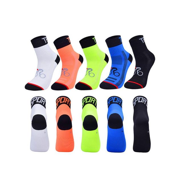 2 pair of sports mid-stocking anti-slip athletic mesh breathable cycling socks thicken nylon socks, Black
2 pair of sports mid-stocking anti-slip athletic mesh breathable cycling socks thicken nylon socks, Black