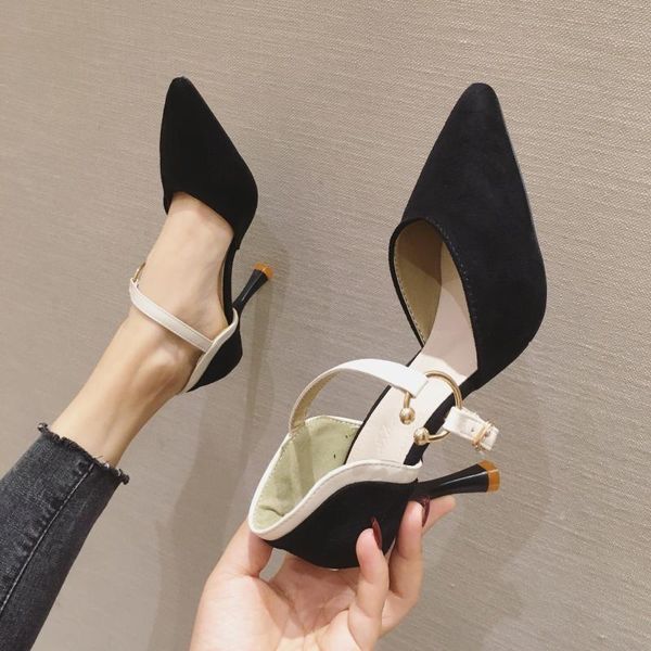 sandals stiletto heels buckle strap velvet shoes shallow mouth 2019 women's all-match high suede female fashion sale, Black
sandals stiletto heels buckle strap velvet shoes shallow mouth 2019 women's all-match high suede female fashion sale, Black