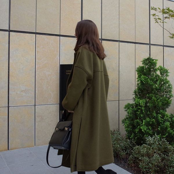 newly women solid long coat cotton overcoat loose winter autumn outwear trench coats vk-ing, Black
newly women solid long coat cotton overcoat loose winter autumn outwear trench coats vk-ing, Black
