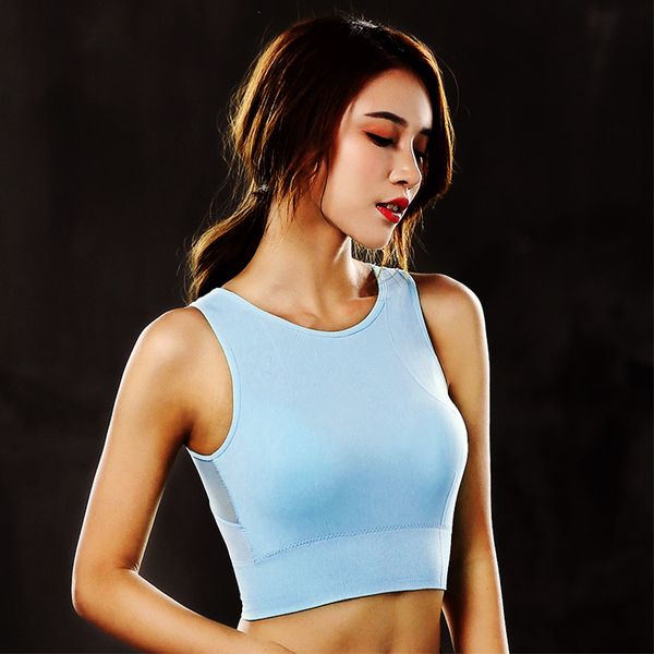 gym clothing sports crop women yoga bra breathable mesh shirt running vest shockproof sportswear bh push up brassiere, White;black
gym clothing sports crop women yoga bra breathable mesh shirt running vest shockproof sportswear bh push up brassiere, White;black