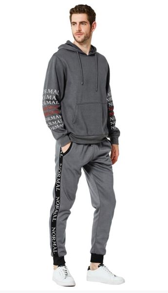 2018 autumn and winter new large size men's hoodie designer sports two-piece youth printing men's sweatshirt set european size, Black
2018 autumn and winter new large size men's hoodie designer sports two-piece youth printing men's sweatshirt set european size, Black
