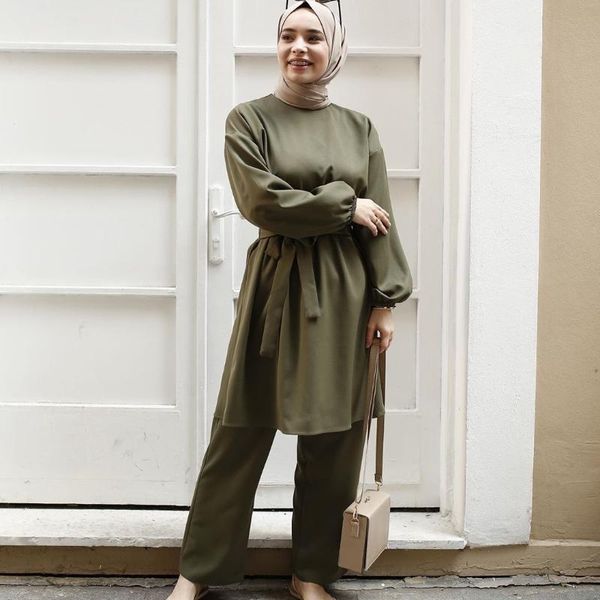 wepbel muslim long sleeve + pants arabian women's suit two piece outfits dubai turkish robe solid color muslim clothing, White
wepbel muslim long sleeve + pants arabian women's suit two piece outfits dubai turkish robe solid color muslim clothing, White