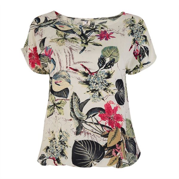 summer floral print women's blouses ladies shirts casual shirt female, White
summer floral print women's blouses ladies shirts casual shirt female, White