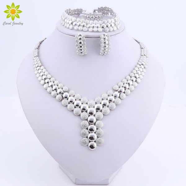 nigerian wedding african beads jewelry set women african costume jewelry set dubai silver plated necklace sets, Slivery;golden
nigerian wedding african beads jewelry set women african costume jewelry set dubai silver plated necklace sets, Slivery;golden