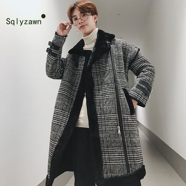men's wool & blends 2021 winter handsome young mens woolen fur lined turtleneck coats outerwear suede faux coat velvet overcoat male, Black
men's wool & blends 2021 winter handsome young mens woolen fur lined turtleneck coats outerwear suede faux coat velvet overcoat male, Black