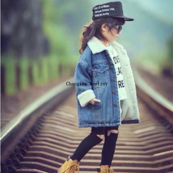 3-8 years old kids wear medium long winter coat boys lambs wool denim jacket children boy girl plus cashmere jeans jackets coats, Blue;gray
3-8 years old kids wear medium long winter coat boys lambs wool denim jacket children boy girl plus cashmere jeans jackets coats, Blue;gray