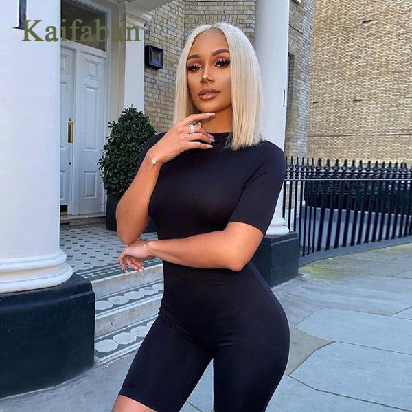 women sportwear slim zipper jumpsuit active wear sports fitness 2020 summer casual short suit elastic skinny run tracksuits, White;black
women sportwear slim zipper jumpsuit active wear sports fitness 2020 summer casual short suit elastic skinny run tracksuits, White;black