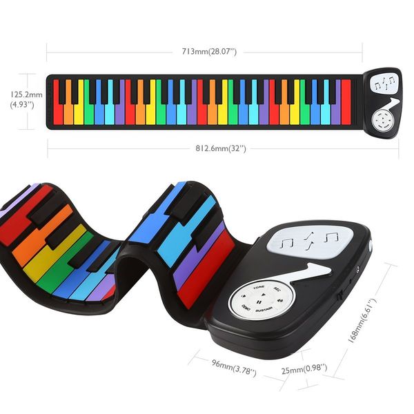 49-key hand-rolled piano children's entry keyboard fun silicone rainbow version hand-rolled piano children's electronic piano
49-key hand-rolled piano children's entry keyboard fun silicone rainbow version hand-rolled piano children's electronic piano