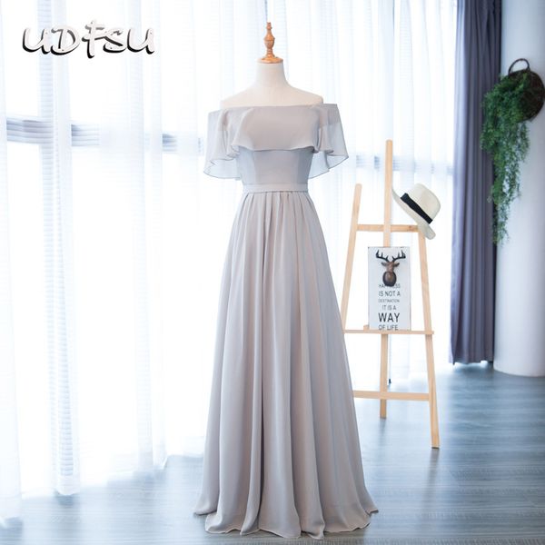 udfsu women off the shoulder vintage a-line evening dress boat neck floor length bridesmaid gowns elegant evening dresses, White;black
udfsu women off the shoulder vintage a-line evening dress boat neck floor length bridesmaid gowns elegant evening dresses, White;black