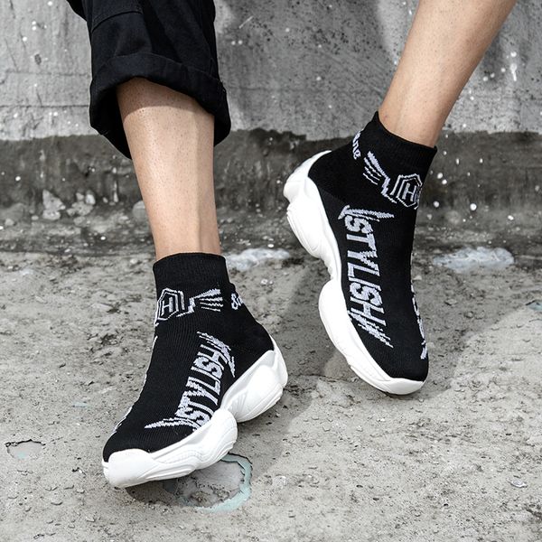 aruonet high trend men casual shoes comfortable breathable sneakers street style walking sock shoes mannen schoenen, Black
aruonet high trend men casual shoes comfortable breathable sneakers street style walking sock shoes mannen schoenen, Black