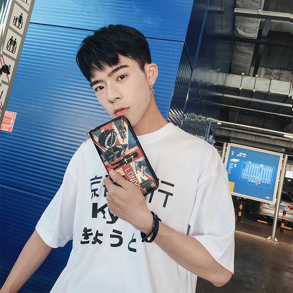men's wallet europe and america creative multi-card position korean fashion long wallet 2019 new jiulin, Red;black
men's wallet europe and america creative multi-card position korean fashion long wallet 2019 new jiulin, Red;black