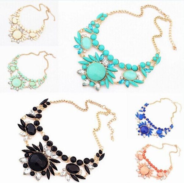 ahmed fashion jewelry statement 2018 women necklaces colorful gem flower necklace woman christmas gift necklaces & pendants, Silver
ahmed fashion jewelry statement 2018 women necklaces colorful gem flower necklace woman christmas gift necklaces & pendants, Silver