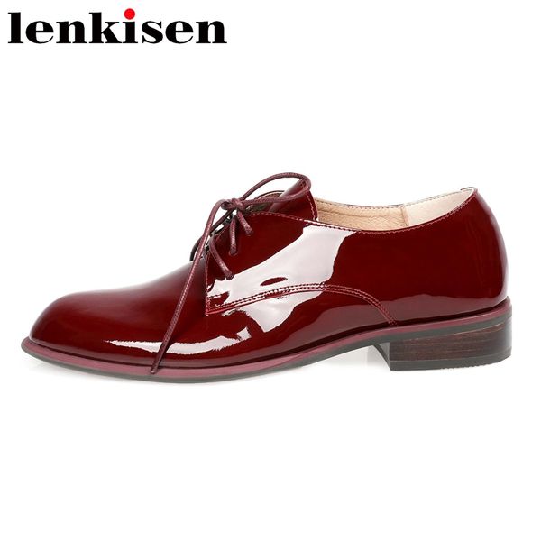 lenkisen big size vintage shoes women natural leather round toe med heel british school cool young lady bowtie lace up pumps l17, Black
lenkisen big size vintage shoes women natural leather round toe med heel british school cool young lady bowtie lace up pumps l17, Black