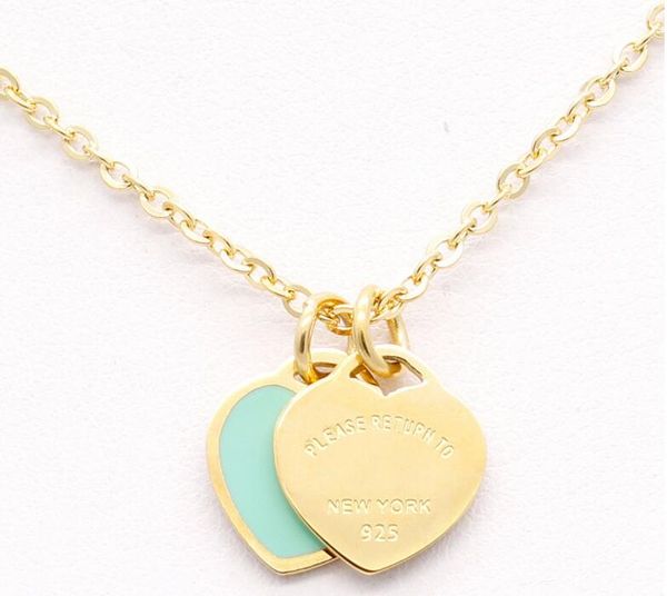stainless steel enamel pink double heart necklace t home necklace short female item 18k gold titanium steel necklace, Silver
stainless steel enamel pink double heart necklace t home necklace short female item 18k gold titanium steel necklace, Silver