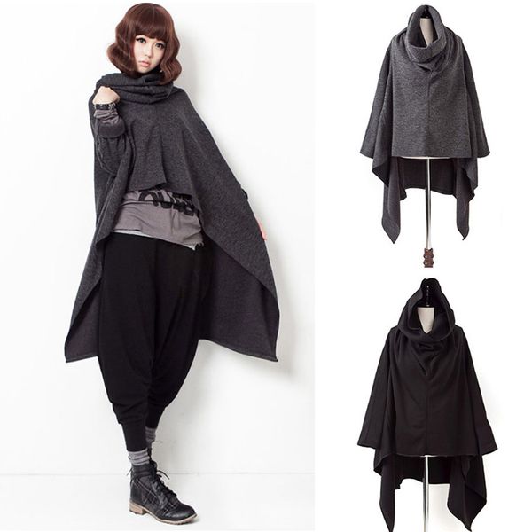lanmrem 2019 spring new fashion casual women jacket loose plus irregular sleeves solid color cloak tc167, Black;brown
lanmrem 2019 spring new fashion casual women jacket loose plus irregular sleeves solid color cloak tc167, Black;brown