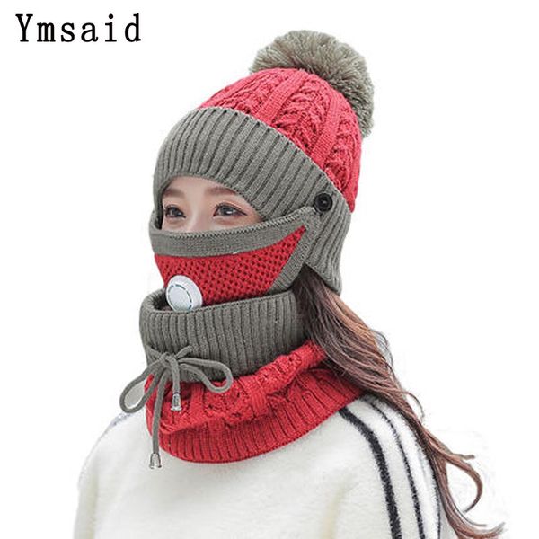 fashion winter hat&scarf&mask set for women girls warm beanies breathe scarf pompoms knitted caps and scarf mask 3 pieces/set, Blue;gray
fashion winter hat&scarf&mask set for women girls warm beanies breathe scarf pompoms knitted caps and scarf mask 3 pieces/set, Blue;gray