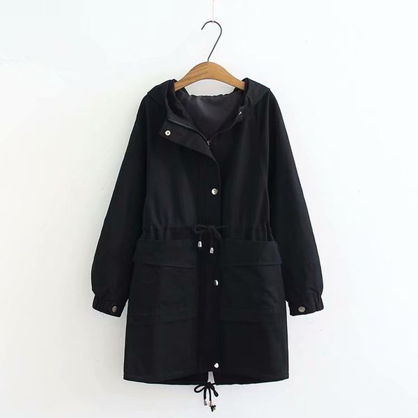 spring bomber jackets for women long female drawstring windbreaker coat 2020 korean jacket woman hooded plus size outerwear, Black;brown
spring bomber jackets for women long female drawstring windbreaker coat 2020 korean jacket woman hooded plus size outerwear, Black;brown