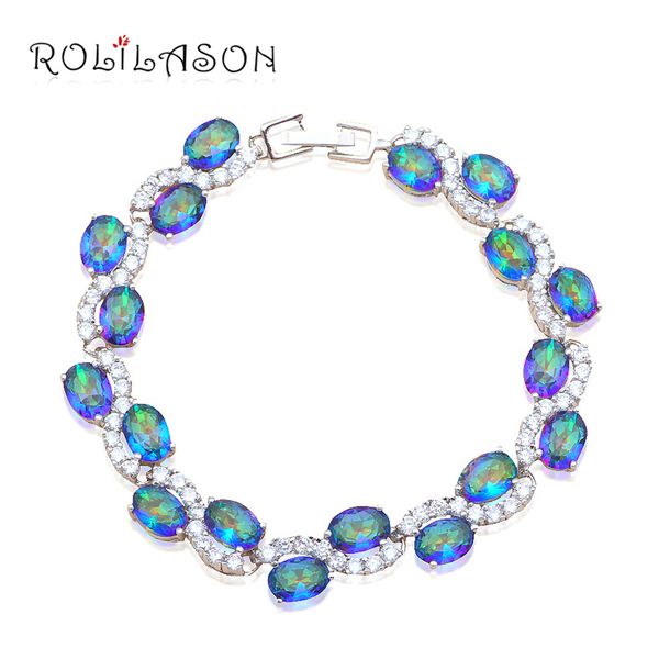 nobby zirconia inlay wedding accessories for bride multicolor crystal silver plated charm bracelets fashion jewelry tb895, Golden;silver
nobby zirconia inlay wedding accessories for bride multicolor crystal silver plated charm bracelets fashion jewelry tb895, Golden;silver