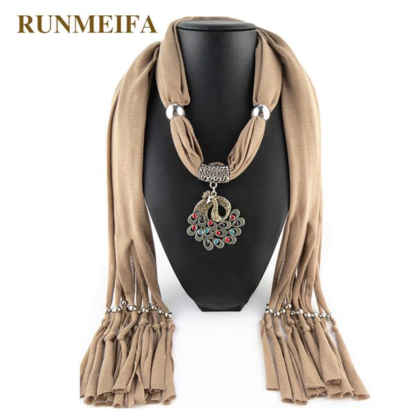 runmeifa pendants necklaces scarf brand colorful iron alloy peacock pendant solid scarf lady jewelry ing, Silver
runmeifa pendants necklaces scarf brand colorful iron alloy peacock pendant solid scarf lady jewelry ing, Silver