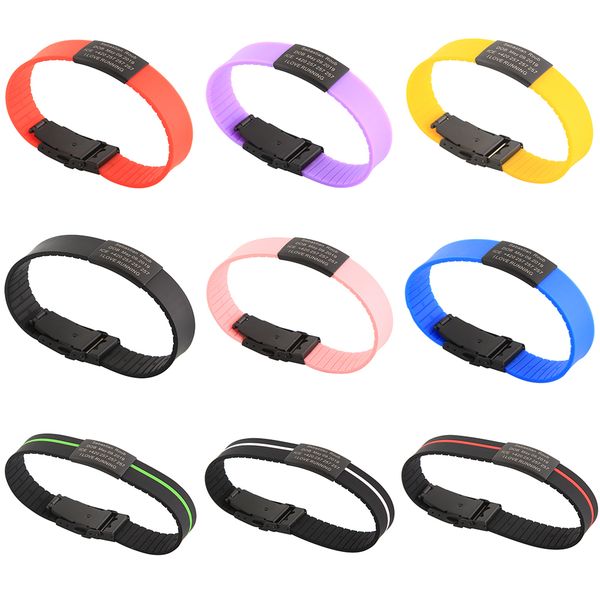 child kids sos id safety wristband personalized custom black bracelet baby kid engraved silicone armband wrist band children boy, Golden;silver
child kids sos id safety wristband personalized custom black bracelet baby kid engraved silicone armband wrist band children boy, Golden;silver