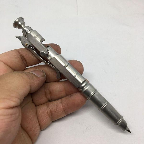 writing tools creative retro bolt type tactical pen stainless steel ballpoint pen, Blue;orange
writing tools creative retro bolt type tactical pen stainless steel ballpoint pen, Blue;orange