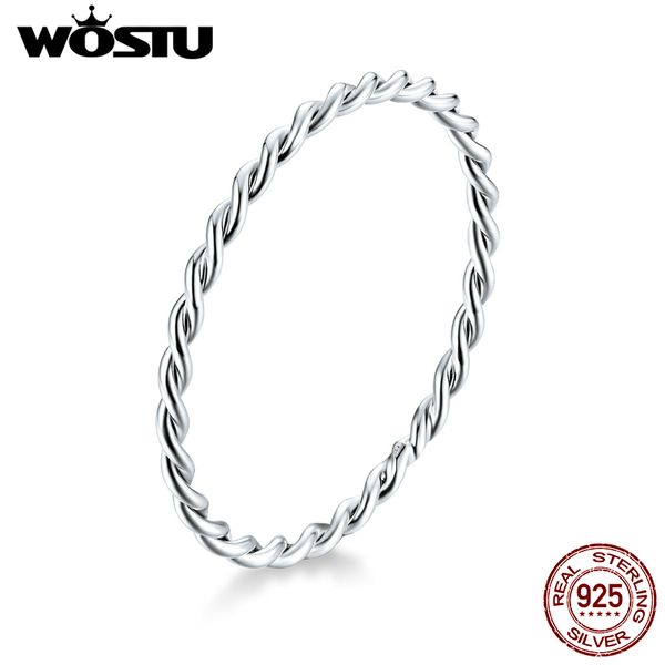 wostu genuine 925 sterling silver minimalist twist rings finger stackable simple ring korean style party jewelry gift cqr640, Golden;silver
wostu genuine 925 sterling silver minimalist twist rings finger stackable simple ring korean style party jewelry gift cqr640, Golden;silver