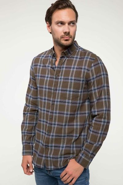 defacto men simple shirts long sleeve plaid shirts mens casual lapel collar casual cotton shirt-i4684az18sm, White;black
defacto men simple shirts long sleeve plaid shirts mens casual lapel collar casual cotton shirt-i4684az18sm, White;black