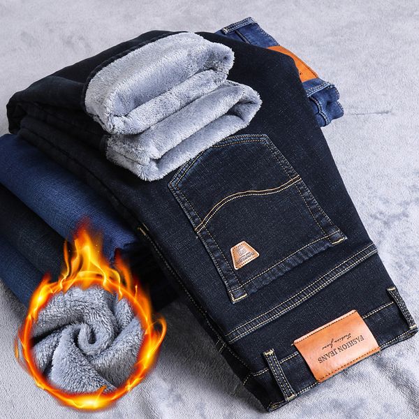 winter new style korean-style men's long trousers velvet elasticity slim pants male youth casual thick mens jeans clothes, Blue
winter new style korean-style men's long trousers velvet elasticity slim pants male youth casual thick mens jeans clothes, Blue