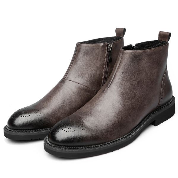 nice spring men ankle boots genuine leather man boots bullock fashion four seasons style black/brown shoes
nice spring men ankle boots genuine leather man boots bullock fashion four seasons style black/brown shoes