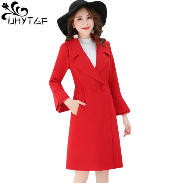 uhytgf 2019 casual autumn winter wool coats fashion lapels slim long jacket korean women plus size woolen outerwear 5 colors 158, Black
uhytgf 2019 casual autumn winter wool coats fashion lapels slim long jacket korean women plus size woolen outerwear 5 colors 158, Black