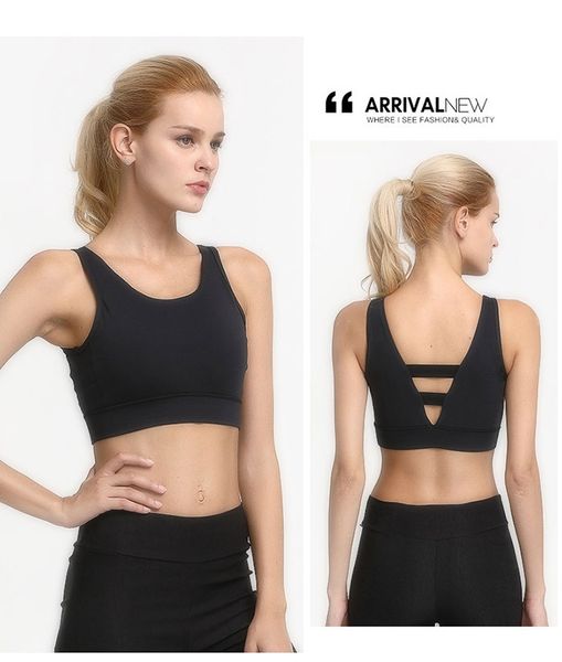 women high stretch breathable sports bra fitness padded sport bra for running yoga gym seamless crop underwear, White;black
women high stretch breathable sports bra fitness padded sport bra for running yoga gym seamless crop underwear, White;black