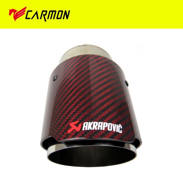 1pc akrapovic glossy red carbon fiber car universal exhaust pipe tail end tip muffler tip straight edge for bmw audi vw etc
1pc akrapovic glossy red carbon fiber car universal exhaust pipe tail end tip muffler tip straight edge for bmw audi vw etc