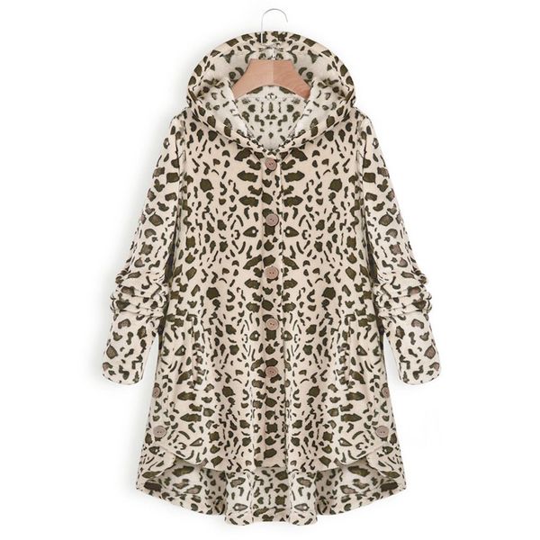 womens coats fashion women button leopard coat fleece asymmetrical hem hooded pullover sweater coat women roupas femininas, Black
womens coats fashion women button leopard coat fleece asymmetrical hem hooded pullover sweater coat women roupas femininas, Black