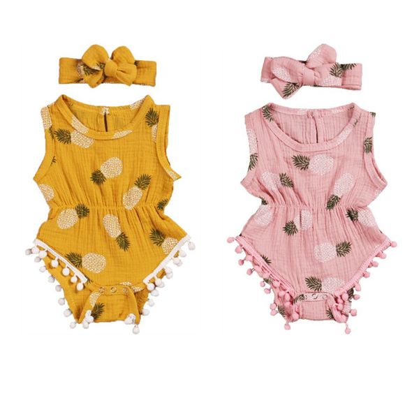 jumpsuits 0-24m summer infant baby girls rompers pineapple print tassel sleeveless cotton headband 2pcs, Blue
jumpsuits 0-24m summer infant baby girls rompers pineapple print tassel sleeveless cotton headband 2pcs, Blue