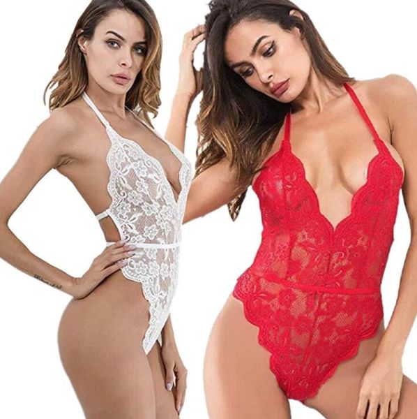women lingerie deep v-neck lace bodysuit sleepwear perspective bandage mesh jumpsuit underwear babydoll overalls nightwear, Black;white
women lingerie deep v-neck lace bodysuit sleepwear perspective bandage mesh jumpsuit underwear babydoll overalls nightwear, Black;white