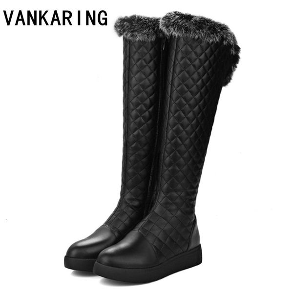 vankaringnew fashion winter snow boots women knee high boots wedge heels autumn warm long high woman black shoes plus size
vankaringnew fashion winter snow boots women knee high boots wedge heels autumn warm long high woman black shoes plus size