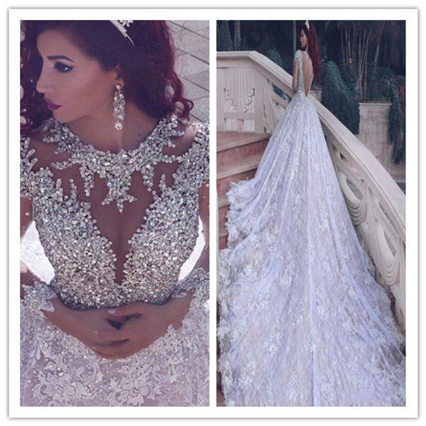 2020 luxury o-neck long sleeve ball gown wedding dresses bridal dresses beaded crystals vestidos de noiva wedding gowns robe de mariage gd02, White
2020 luxury o-neck long sleeve ball gown wedding dresses bridal dresses beaded crystals vestidos de noiva wedding gowns robe de mariage gd02, White
